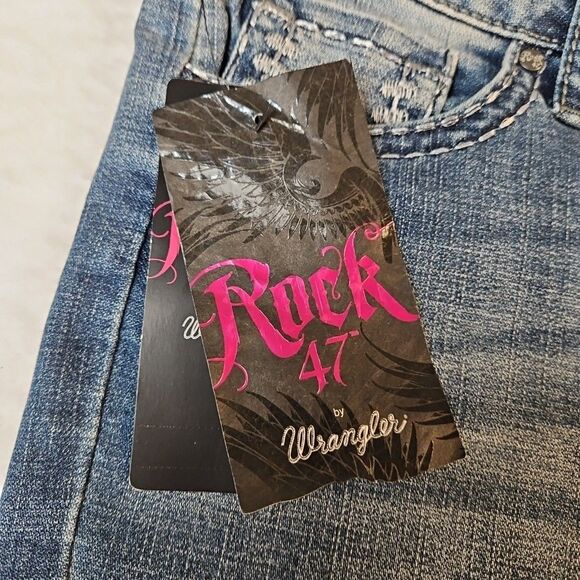 NWT Wrangler Rock 47 Womens Jeans WJX15DM 35x32 *39x33 Cowgirl Bootcut High Rise - Picture 4 of 16